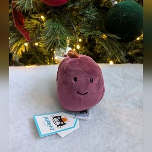 NEW Retired Jellycat "Fabulous Fruit Plum" with Tags 💜